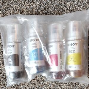 Epson Ink Bottle Set - Black, Cyan, Magenta, Yellow